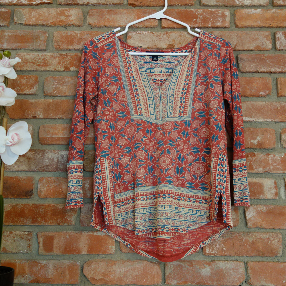 Lucky Brand 3/4 sleeve blouse XS